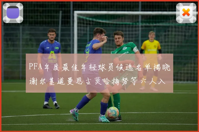 PFA年度最佳年轻球员候选名单揭晓谢尔基道曼恩古莫哈梅努等六人入围